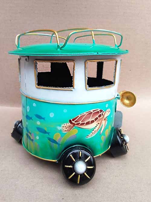 painted tin VW mozzie mosquito coil holder