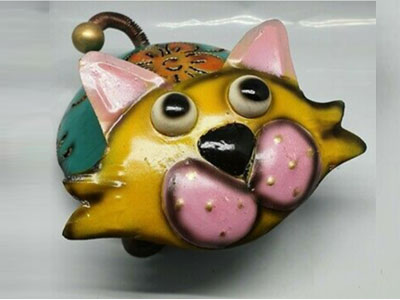 Cat Mozzie Bali Metal Mosquito Coil Holder