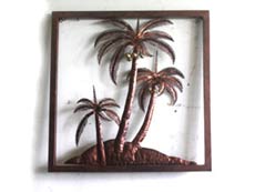 Bali Wholesale Metal Wall Art coconut Wall Decor