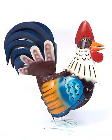 Bali Metal Rooster Candle Holder for home and office decoration
